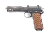 (C) STEYR-HAHN 1912 9MM SEMI-AUTOMATIC PISTOL WITH GERMAN POLICE MARKINGS AND '08 UPDATE.