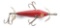 RED SHAKESPEARE UNDERWATER MINNOW WITH A-NOTCH PROPS