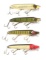 4 HEDDON 7500 VAMP LURES