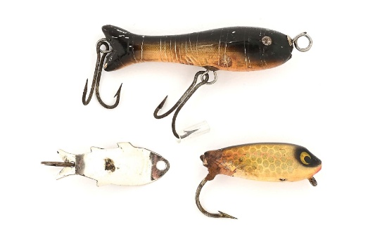 THREE RARE FLYROD LURES
