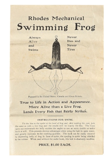 RHODES MECHANICAL SWIMMING FROG BOX INSERT