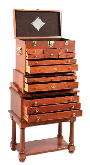 GERSTNER & SONS WOODEN FISHING LURE CHEST