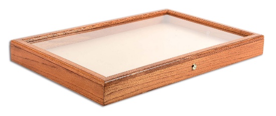 LARGE WOODEN DISPLAY CASE