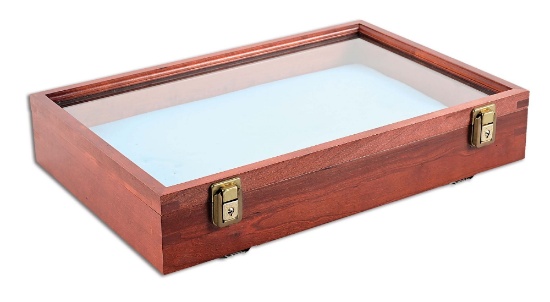 MEDIUM SIZE CHERRY DISPLAY CASE