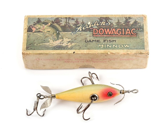 HEDDON 102 DOWAGIAC UNDERWATER MINNOW IN PINE TREE BOX