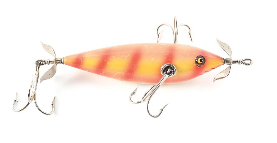 HEDDON 700 MUSKY MINNOW IN A PERCH VARIATION