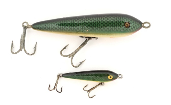 PAIR OF EXPERIMENTAL HEDDON ZARAGOSSA LURES