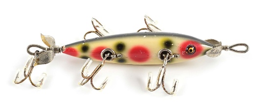HEDDON 150S DOWAGIAC UNDERWATER MINNOW IN STRAWBERRY SPOT