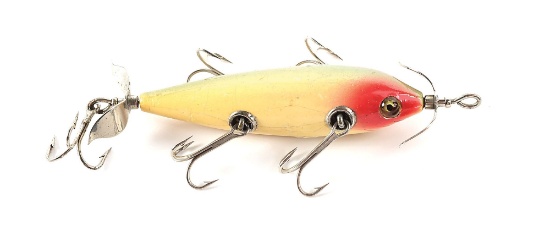 HEDDON 152 DOWAGIAC UNDERWATER MINNOW IN SLATE WITH RED EYES