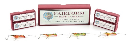 JAN CUMMINGS FAIRFORM BAIT WORKS FLY ROD SAVAGE SHRIMP FOUR PACK