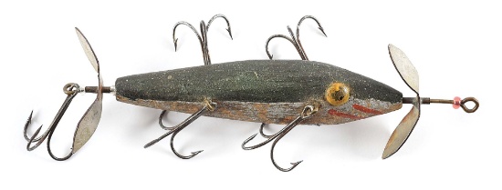EARLY UNKNOWN 5 HOOK UNDERWATER MINNOW