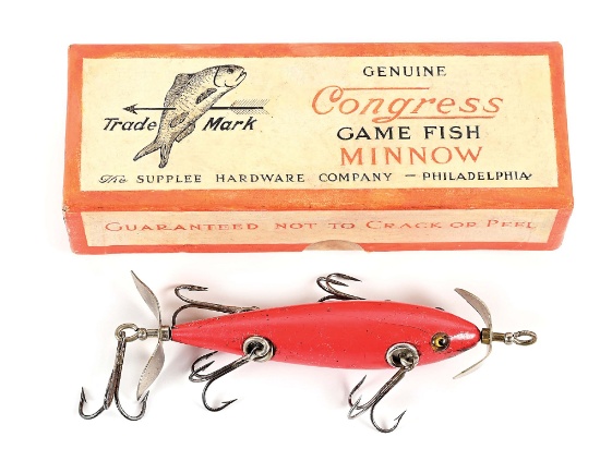 PFLUEGER / CONGRESS GAME FISH MINNOW IN SOLID RED