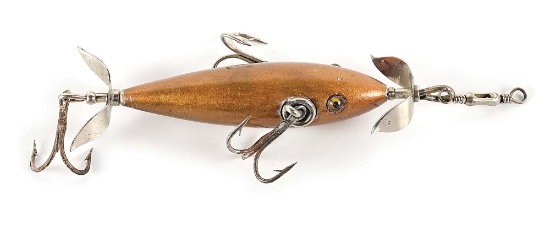 PFLUEGER NEVERFAIL 3 HOOK UNDERWATER MINNOW IN GOLD