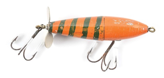 SURFACE CHARMER IN ORANGE WITH GREEN STRIPES