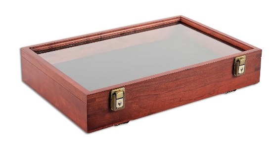 MEDIUM SIZE CHERRY DISPLAY CASE