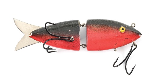 K&K ANIMATED MINNOW IN BLACK & RED