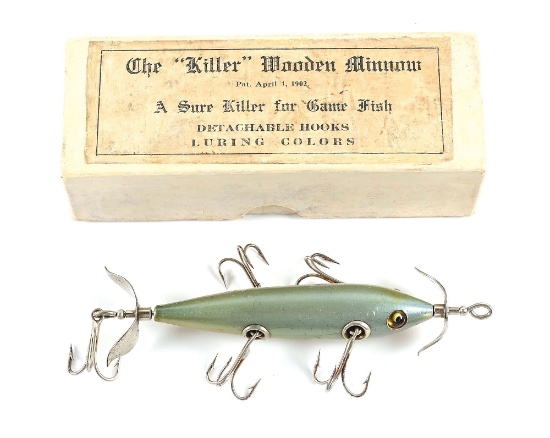 THE KILLER WOODEN MINNOW IN ALUMINUM