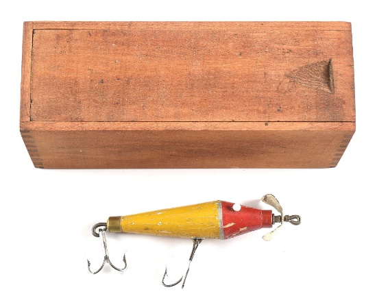 LEROY YAKELY 2 HOOK BAIT WITH BOX IN RED & YELLOW