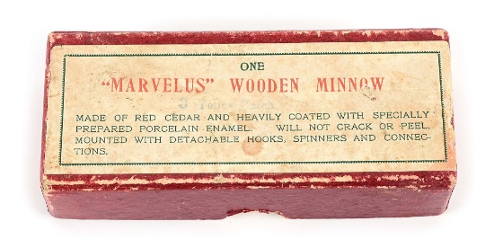MARVELOUS MAROON BOX PFLUEGER MINNOW