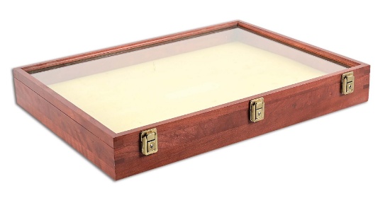 MEDIUM WOODEN DISPLAY CASE