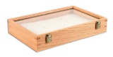 MEDIUM OAK DISPLAY CASE