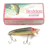 HEDDON 7400 BABY VAMP IN GREEN CRACKLEBACK WITH BOX
