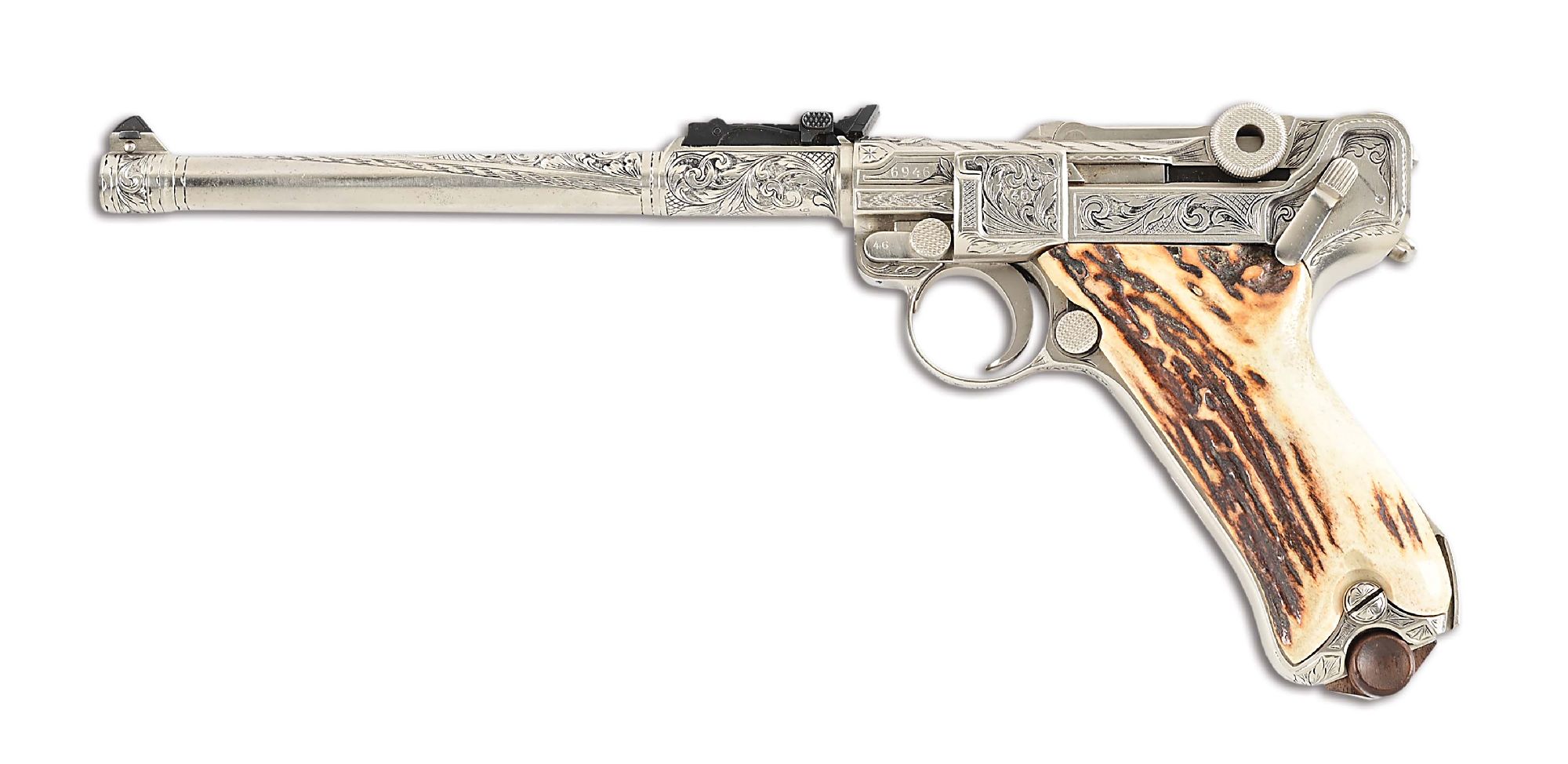 C) BEN SHOSTLE ENGRAVED ARTILLERY LUGER P-08 | Proxibid