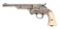 (A) MERWIN & HULBERT 2ND MODEL OPEN TOP SINGLE ACTION .44 REVOLVER WITH MOTHER OF PEARL MEXICAN GRIP