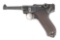 (C) UNIT MARKED FIRST ISSUE DWM P.08 LUGER SEMI AUTOMATIC PISTOL.