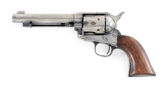 (A) U.S. MARKED COLT SINGLE ACTION ARMY ARTILLERY REVOLVER FROM LOT 6.
