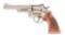 (M) NICKEL SMITH & WESSON 27-2 .357 MAGNUM DOUBLE ACTION REVOLVER WITH CASE.