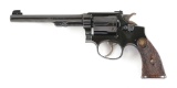 (C) PRE-WAR SMITH & WESSON K-22 OUTDOORSMAN 1ST MODEL DOUBLE ACTION REVOLVER.