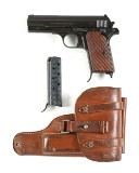 (C) WWII GERMAN FEMARU MODEL 37(U) SEMI-AUTOMATIC PISTOL WITH HOLSTER