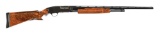 (C) CUSTOM STOCKED WINCHESTER MODEL 42 SLIDE ACTION SHOTGUN.