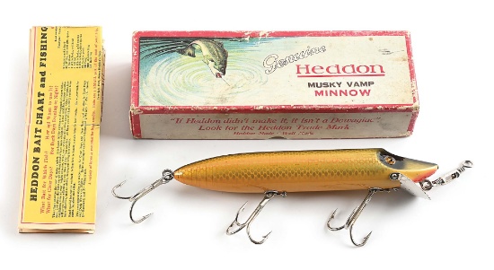 HEDDON 8 INCH MUSKY VAMP SHINER SCALE IN BOX