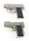 (M) LOT OF 2: AMT BACKUP SEMI-AUTOMATIC PISTOLS.