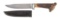 STAG HANDLED KNIFE.