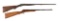 (A) LOT OF 2: MCARMEN BROTHERS SIDE BY SIDE AND A C.J. HAMILTON .22 BOYS RIFLE