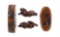 LOT OF 2: MENUKI AND FUCHI KASHIRA WITH ANIMAL SCENES