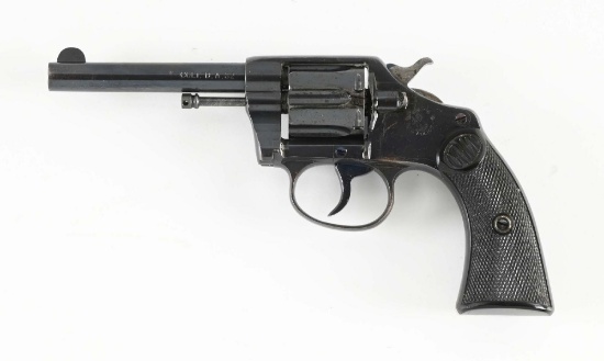 (C) COLT NEW POLICE EARLY HIGH POLISH .32 NEW POLICE DOUBLE ACTION REVOLVER.