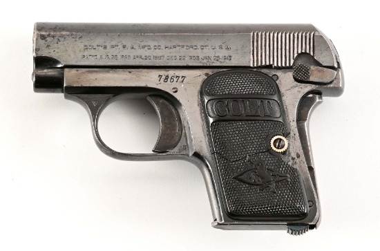 (C) COLT 1908 VEST POCKET .25 ACP SEMI-AUTOMATIC PISTOL (1912).