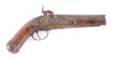 (A) AMERICAN STOCKED ERCUSSION PISTOL.