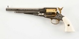(A) LIMITED EDITION ENGRAVED REMINGTON MODEL 1858 PERCUSSION REVOLVER WITH BOX