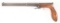 (A) H.J. HALE PERCUSSION UNDERHAMMER SINGLE SHOT TARGET PISTOL.