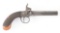 (A) ENGLISH PROOFED PERCUSSION BOOT SINGLE SHOT PISTOL.