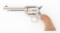 (C) COLT FRONTIER SCOUT NICKEL SINGLE ACTION .22 MAGNUM REVOLVER.