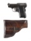 (C) WARTIME BERETTA 418 .25 ACP SEMI-AUTOMATIC POCKET PISTOL WITH HOLSTER.