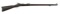 (A) SPRINGFIELD US MODEL 1888 SINGLE SHOT TRAPDOOR RIFLE WITH RAMROD BAYONET.