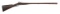 (A) MASSIVE COMPOSITE SIDE BY SIDE FLINTLOCK SHOTGUN.