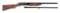 (C) UPGRADED ITHACA MODEL 37 SLIDE ACTION 12 GAUGE SHOTGUN 2 BARREL SET.
